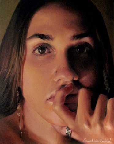 Self Portrait by Candle Light